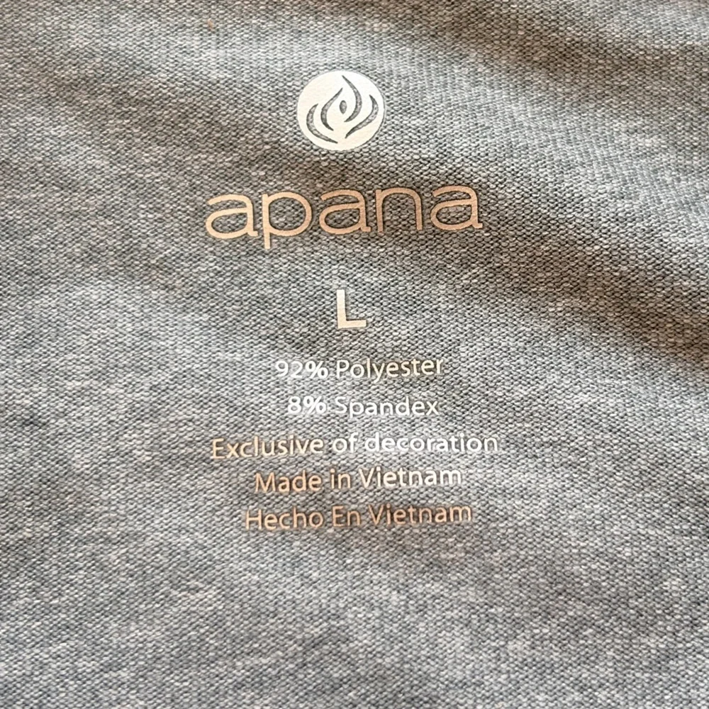 Apana Gray Running Jacket with Thumbholes and pockets size L - Picture 3 of 3